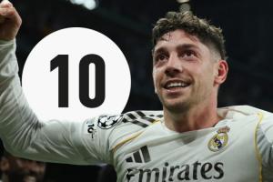 比肩诸多超神表现!巴尔韦德成为队报第20名评分10分的球员