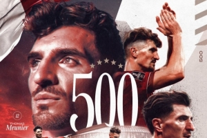 里程碑达成!托马斯·穆尼耶职业生涯出场数达到500场