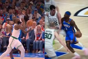 怒批SGA!美媒批评杰伦·布朗玩双标:他也有“不是篮球的动作”