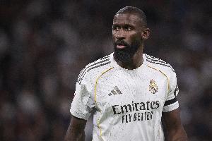 对阵埃尔切破门,吕迪格打进个人2024年1月3日以来首粒西甲进球