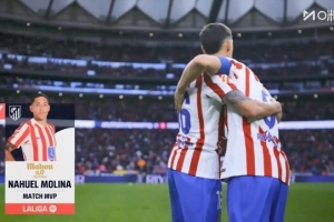 世界波制胜!莫利纳当选马竞1-0赫塔费一役全场最佳