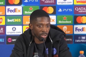 登贝莱:我们有3球优势,但我们会继续进攻,不能只守在自己禁区