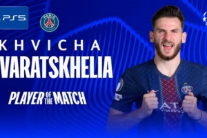 首开记录,官方:克瓦拉茨赫利亚当选欧冠巴黎3-0切尔西全场最佳