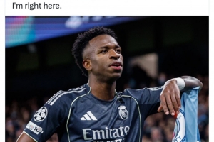 马塞洛社媒称赞维尼修斯:我人生中非常欣赏的球员