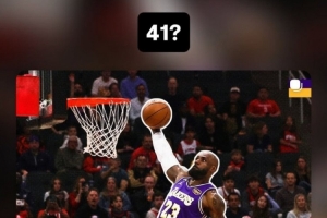 我也想问问!拉拉维亚转发詹姆斯腾空海报:这41岁了?