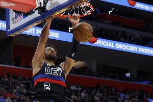 铁血军团!本赛季坎宁安出战时活塞胜率72.1% 缺阵时75%