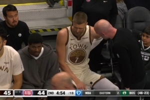 勇士官方:波尔津吉斯下背部酸痛 今日比赛回归成疑