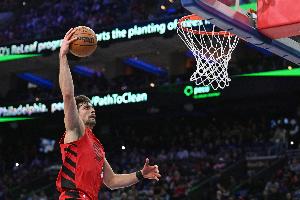 赛季突破分球助攻数:阿夫迪亚140次居首 威少2 亚历山大3 哈登5