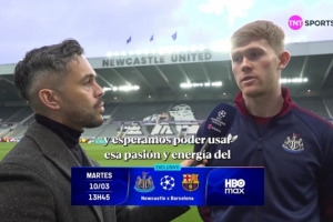 刘易斯·霍尔：直接对位亚马尔是顶级挑战，对此我非常期待