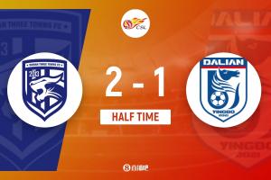 半场-武汉三镇2-1大连英博 绍尔、卡迪斯破门斯坦丘点射破旧主