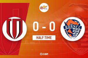 半场-成都蓉城暂0-0青岛海牛 罗慕洛、韦世豪中柱 韦林顿失良机