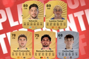 西甲3月最佳球员候选：巴尔韦德、亚马尔、贡萨洛·格德斯在列