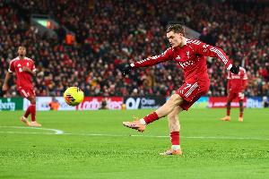 维尔茨对阵加拉塔萨雷单场造8次机会，是利物浦过去10个赛季新高