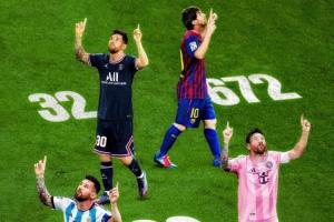 足坛历史射手榜：C罗965球居首，梅西900球第2，贝利第3独狼第4