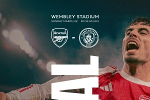 剑指冠军！阿森纳发布联赛杯决赛海报，哈弗茨单人出镜